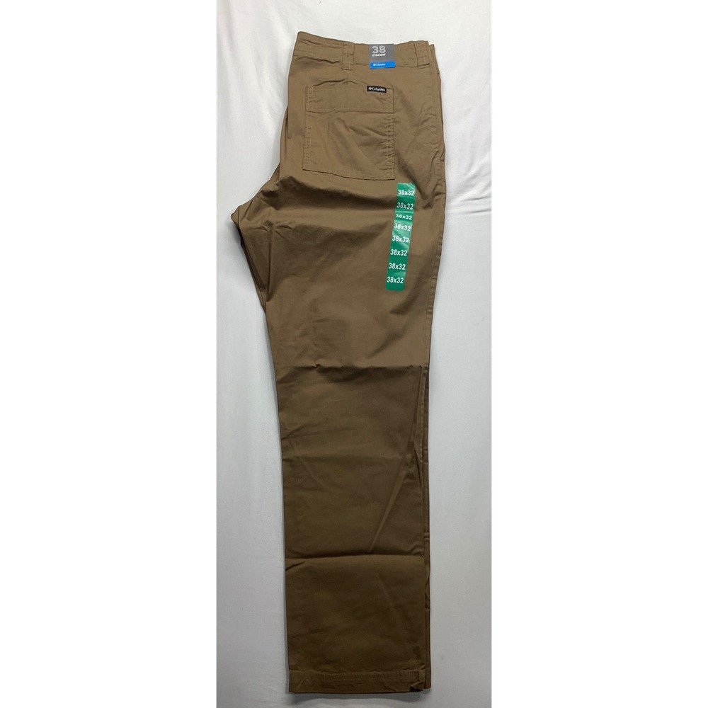 Columbia Mens Delta Straight Leg Utility Pants Khaki Brown 38x32 NWT 1782607 - Picture 3 of 4